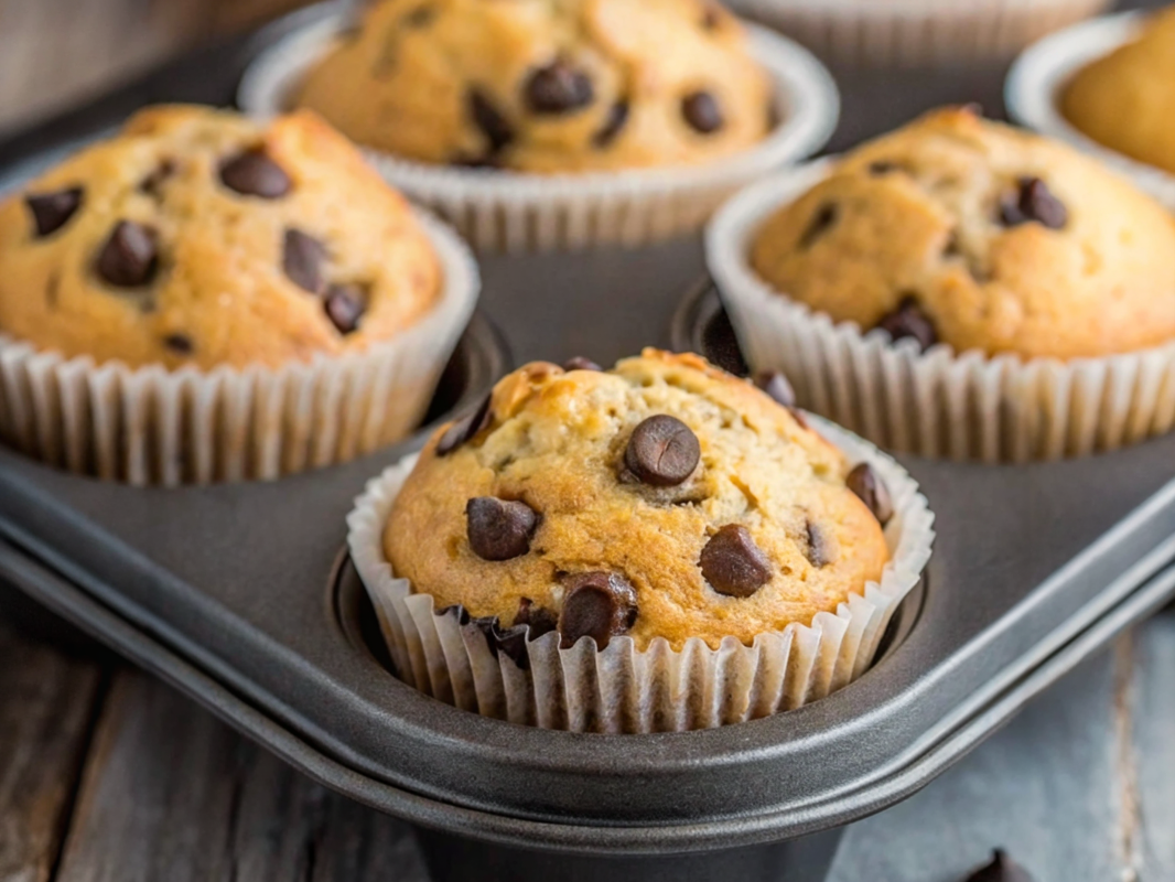 Protein Muffins with golden tops arranged on a cooling rack ready to serve
