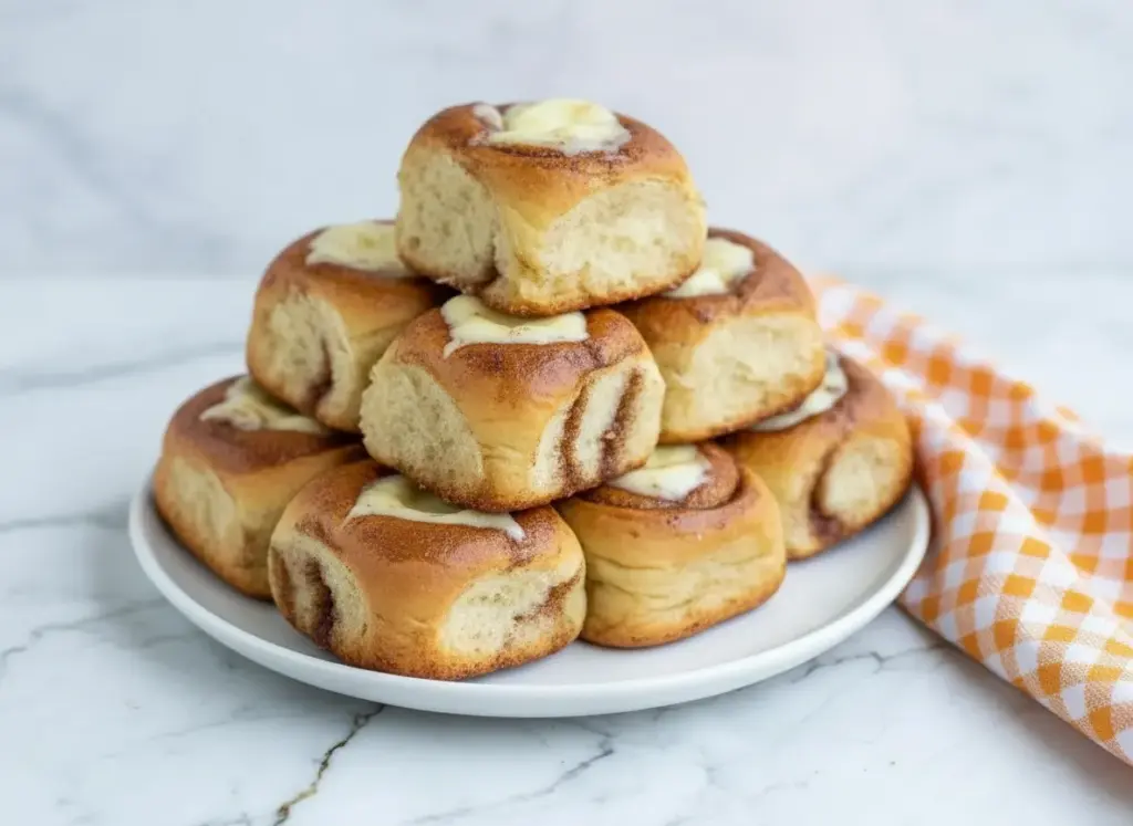 Golden king's hawaiian cheesecake danish with cream cheese filling and flaky layers on a white plate
